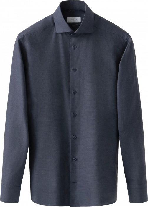 Eton - Navy Dobby Business Skjorte, Contemporary Fit - Navy