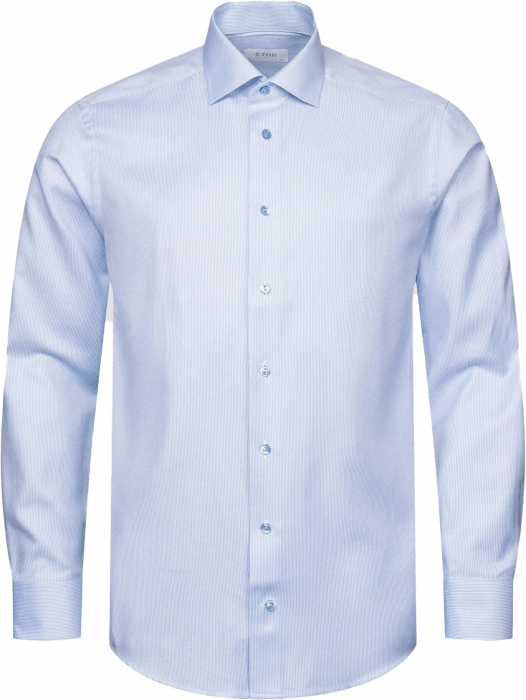 Eton - Lyseblå Business Twill Skjorte - Slim fit - Lyseblå